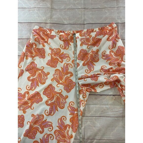 Eloquii Women's Patterned Colorful Crop Pants - 26 - Picture 6 of 13